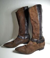 MOMA Damen-Stiefel, Gr. 37,5, Wildleder, aus Italien! braun, top Zustand!!