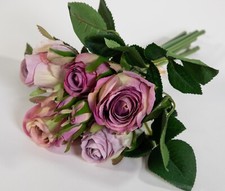 Rosenbund / Rosenstrauß 28cm helllila AD Kunstblumen künstliche Rosen Blumen