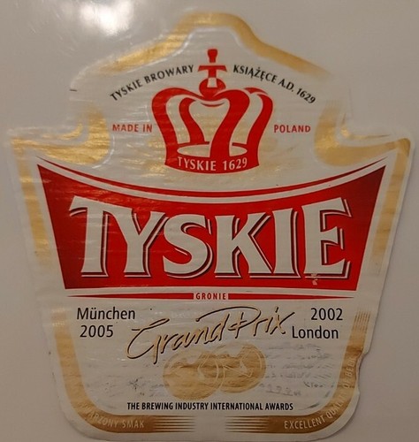 Polnisches bieretikett tyskie - bieretikett,