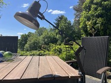 70er Jahre Design Schreibtisch Architekten Lampe Gelenkarm braun