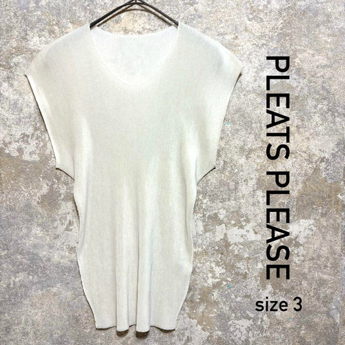 Pleats please off white french - white,