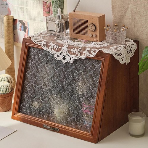 Holzschrank mit glasplatte - holzschrank,