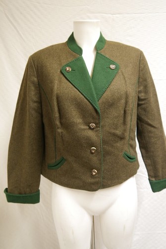Kurz tailliert loden blazer - kurz,