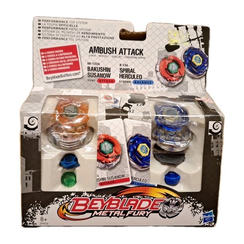 Beyblade metal fury - metal, 2-pack