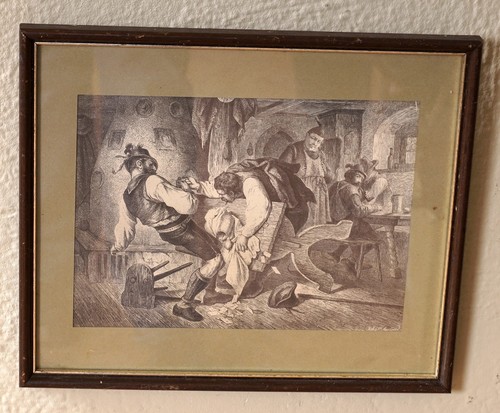 Schönes altes wandbild mit - schönes,