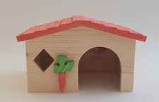 Hamster Holzhaus Haustierkäfig Zubehör Mäuse Nagetiere Haus Maus Tiere Gerbil