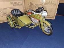 1:6 Motorrad 1917 Harley Davidson 3-Speed V-Twin Modell F mit Side Car Rarität