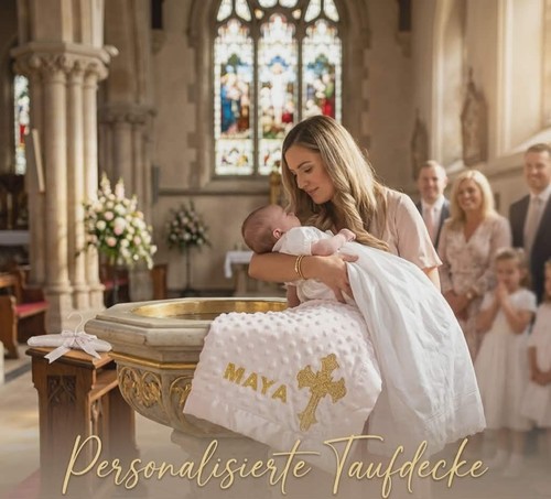 Taufdecke babydecke - taufdecke,