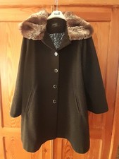 Damen Wollmantel aus Schurwolle und Kashmir Größe 46