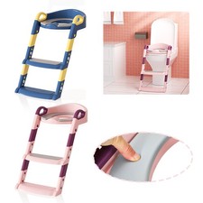 Toilettentrainer Toilettensitz WC Sitz Kinder Kissengriff mit Treppe Klositz
