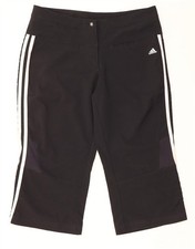 Adidas Climacool Caprihose Damen UK 12 Medium W32 L19 schwarz BM12
