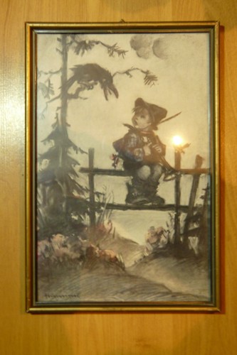 Hummel bild junge - mit, rabe