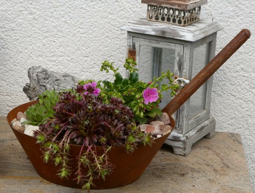 Shabby pfanne schöpfkelle zum - shabby,