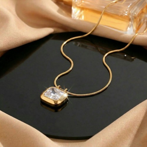 Damen halskette edelstahl 18k - halskette,