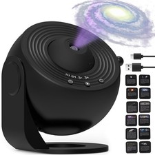 HD Galaxy Sternenhimmel LED Projektor 12 in 1 Planet Discs Nachtlicht für Kinder