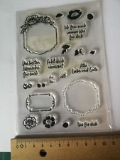 Clearstamps Schmuck-Etiketten/-Rahmen + Wünsche