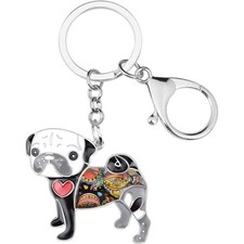 Hund Schlüsselanhänger Mops