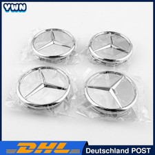 4x Nabendeckel 75mm für Mercedes-Benz Radkappen Radnabendeckel Felgenkappen DE++