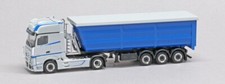 Herpa Mercedes-Benz Actros GigaSpace 1863 Stahlmulde silber / blau