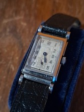 Vintage Cyma Rechteckige Stahl