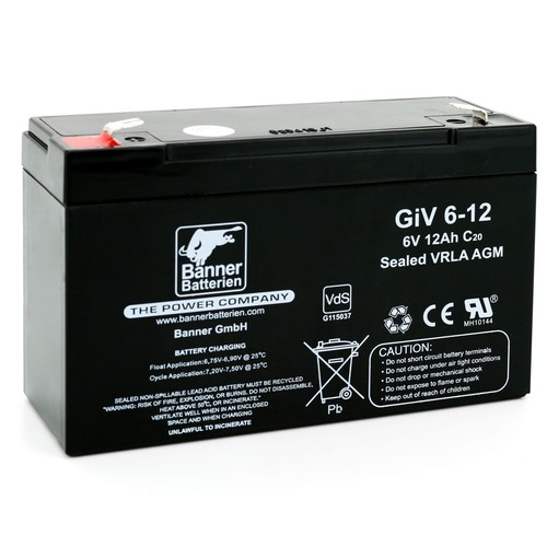 Banner batterie akku giv - giv, 6v