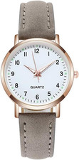 LIWEARE Damenuhr, Damen Analog Quarz Uhr Mit Pu-Leder Armband, Uhren Damen Einfa