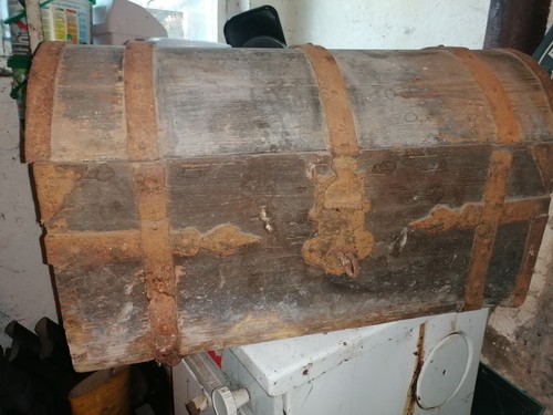 Alte truhe antik 150 jahre - truhe, ca.150
