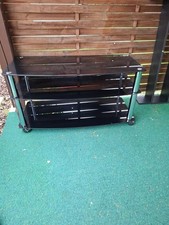 TV HIFI Sideboard Regal aus Glas 3 Böden gebraucht