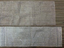 2 Tischbänder Tischläufer mit Strasssteinen in silber