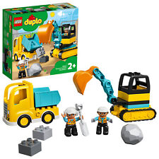 LEGO DUPLO 10931 - Bagger und Laster - LKW Baustelle Bauarbeiter Kipplaster