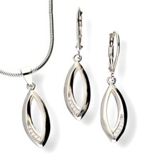 Echtes 925 Silber SCHMUCKSET