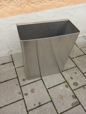 Edelstahl Abfallbehälter/Kübel für Aussenbereich 36x17xH46cm