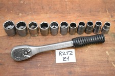 Ratsche 1/2" mit Zoll Stecknüssen Steckschlüssel Matador Favahe Ex. Bundeswehr