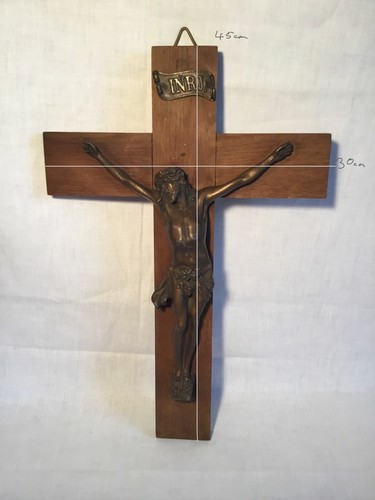 Großes kreuz holz - großes, messing