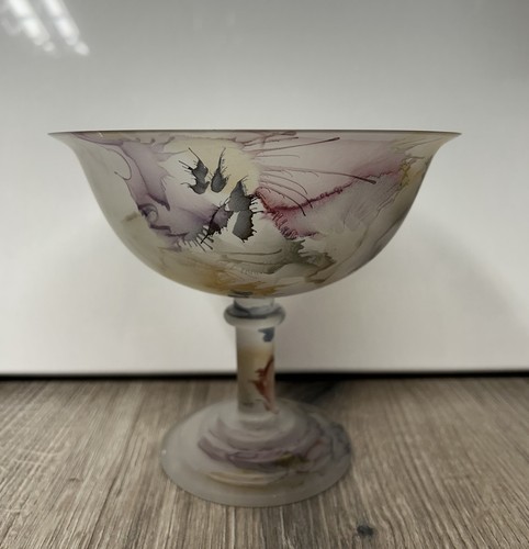 Vintage jugendstil glasschale - vintage,