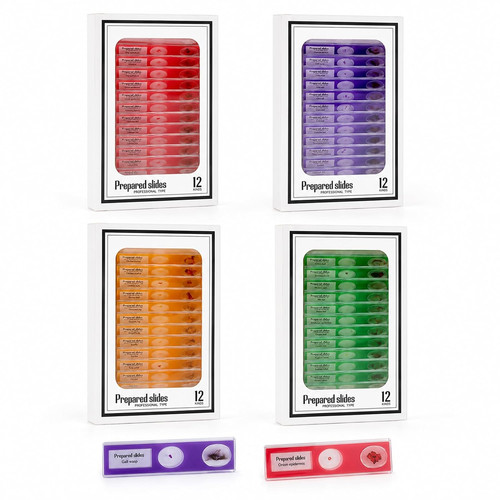 Mikroskop objektträger set - mikroskop, 48