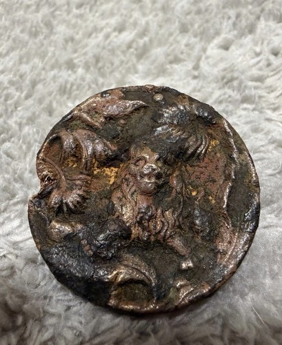 Antike brosche aus bronze mit - brosche,