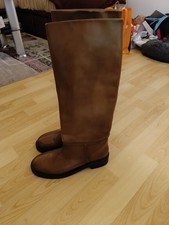 Zara Damen Lederstiefel,Gr.40,gebraucht TOP-Zustand