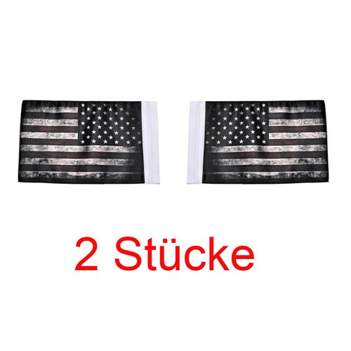 2pcs motorrad schwarz usa flag - 2pcs,