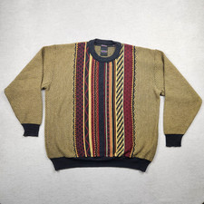 Westbury Coogi Style Herren Pullover Strick Gr. XL Wolle Sweatshirt Vintage