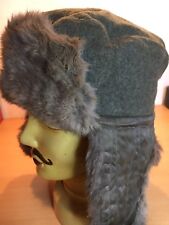 original WH Wehrmacht Pelzmütze, Fellmütze, Kaninchen gebraucht ohne Effekten.