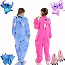 Damen Stitch Kigurumi Pyjamas Cosplay Tier-Kostüm Blau Engel Lilo Unisex Pyjamas