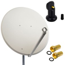PremiumX SAT Anlage 100cm Satelliten Schüssel Antenne Offset Spiegel Single LNB