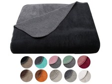 Kuscheldecke Wohndecke Wolldecke Sofadecke Wendedecke 150x200 cm