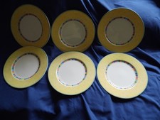 1 von 8 gelben  Speisetellern