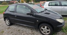 Peugeot 206 schwarz an Bastler oder zum Ausschlachten VB viele NEUTEILE! HU 4/26