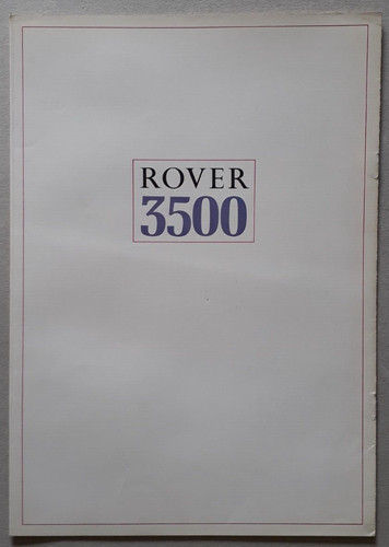 Rover 3500 prospekt 1970 - rover, um