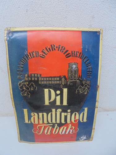 Originales altes blechschild - originales,