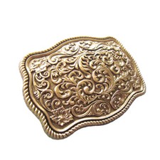 Buckle Western Country, Vintage, Cowboy, echt vergoldet, Gürtelschnalle