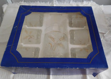 8 teiliges Whiskyset, unbenutzt, Masserini, 6 Gläser, Eiswürfelglas, Eiszange